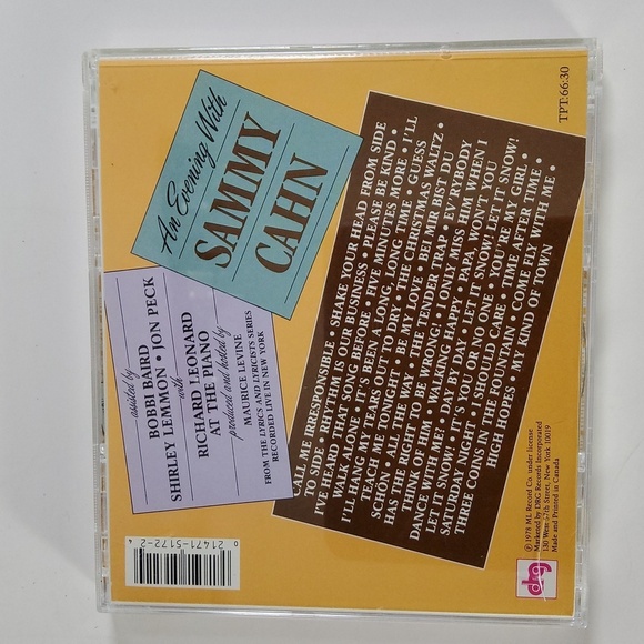 SAMMY CAHN CD PRODUCED AND HOSTED BY MAURICE LEVINE - Picture 2 of 10